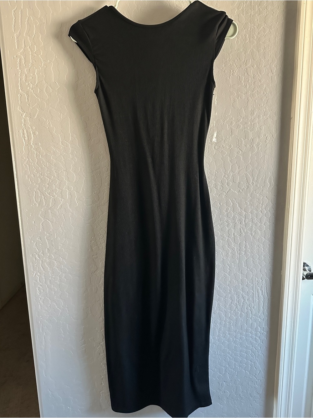 Target Black Cap-Sleeve Maxi Dress